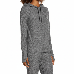 เสื้อฮู้ดผ้าฟลีซสำหรับผู้หญิงเสื้อฮู้ดกีฬาแบบสวมหัวเสื้อมีฮู้ดผ้าคอตตอน100% ดีไซน์ใหม่ OEM - Product Image 1