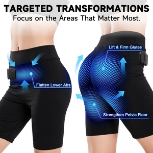 Pantalon de yoga sans fil 3-en-1 : Nouveaux shorts sculptants à contrôle indépendant 3 zones pour un soutien ciblé de l'abdomen, des fessiers et du plancher pelvien - Product Image 3