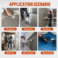 Additifs chimiques pour la construction, mortier de réparation, agent auxiliaire d'étanchéité, vente chaude, haute résistance d'adhérence, RDP Gypsum