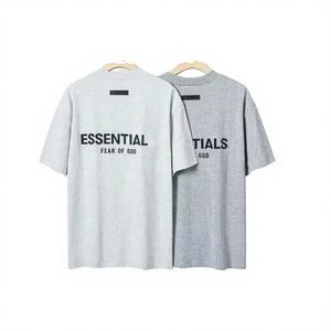 T-shirt décontracté à manches courtes pour homme et femme, 100% coton tissé, imprimé classique, coupe ample, 230 grammes, col rond - Product Image 4