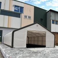 Industriel Extérieur Manuel 40x60ft 12x18m PE/PVC Toit Dôme Garages Auvents Carports Entrepôt Stockage Abri