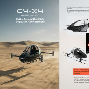 RICTOR CY-X4 EVTOL Nuevo Vehículo Aéreo Tripulado de Tamaño Pequeño con Despegue y Aterrizaje Vertical - Product Image 3