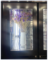 Kiosco Floral Inteligente con Pantalla Táctil y Código QR, Máquina Expendedora de Flores de Autoservicio con Sistema de Pago con Monedas y Fichas