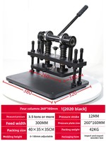 Petite machine de découpe manuelle pour cuir, tissu, papier, carton - Perforation et pressage avec composant moteur central