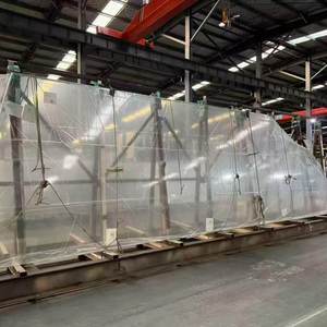 CE Certified 4-19mm Custom Hot Bent Tempered Laminated Curved Glass for <b>Curtain</b> Wall Subway Station Outdoor Staircase - Product Image 1
