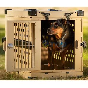 Jaula plegable de aluminio para perros, jaula de viaje personalizable y fácil de llevar - Product Image 2