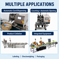 Máquina Alimentadora Automática de Tarjetas de Alta Velocidad, Control Servo PLC, 500 Piezas/min, Tamaño Personalizable