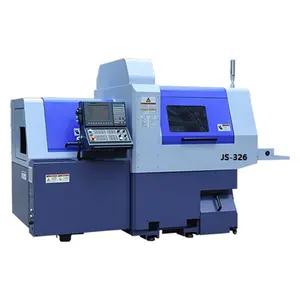 JS-326 Hohe Präzision Doppelspindel vertikale schweizer Typ CNC-Drehmaschine für Metall vollautomatischer Einsatz