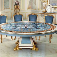 Luxuriöses Klassisches Königliches Antikes Europäisches Design Möbelset mit 8, 10, 12 Sitzplätzen Esstisch und Stühlen für Hotel, Villa, Zuhause
