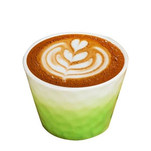 Ensemble de tasses à café en céramique dégradée, design minimaliste moderne, pour la maison et les cafés, pour la dégustation et l'arôme du café. - Product Image 5
