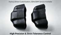 Boîtier en plastique moulé par injection de précision sur mesure, étui pour flèches de arbalète, boîtier industriel noir en ABS/PP, service OEM/ODM