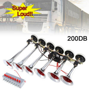 Profesional 12V/24V Free Air Melody Six <span class=keywords><strong>Trompeta</strong></span> Bocina <span class=keywords><strong>de</strong></span> coche con caja <span class=keywords><strong>de</strong></span> interruptor <span class=keywords><strong>de</strong></span> 8 Botones Ajuste utilizado en coche Camión Autobús Barco Bocina <span class=keywords><strong>de</strong></span> aire - Product Image 2