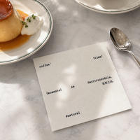 Serviettes en papier Airlaid noires estampées à chaud, sur mesure, 25x25cm, en gros, pour hôtels, banquets et restaurants