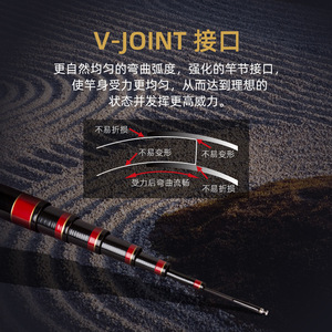 Canne à pêche télescopique Daiwa 5-7m carbone V-Joint pour la pêche à la carpe en réservoir - Product Image 1