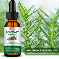 Huile Essentielle de Romarin 100% Pure Distillée à la Vapeur pour Diffuseur, Soins Capillaires, Aromathérapie, Soins de la Peau, OEM ODM, Huiles Essentielles Biologiques