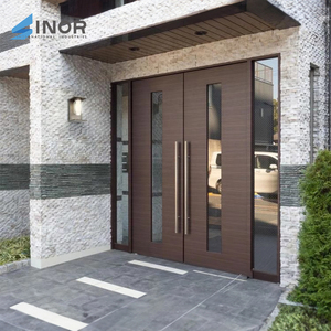 กระจกไม้ดีไซน์มินิมอลลิสต์กันน้ำวิลล่าด้านหน้าทางเข้าที่ทันสมัยสำหรับห้องนั่งเล่นและใช้งานกลางแจ้ง - Product Image 5