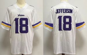 2025 Großhandel und Bestseller Herren Sport Individuell Bestickte Genähte Minnesota Vikings 22 Smith Trikots - Product Image 3