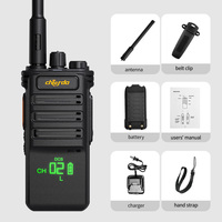 Chierda CD108F Plus 10w Talkie-walkie pour le camping en plein air et la construction, interphone VHF/UHF, radio bidirectionnelle étanche avec une portée de 5 à 10 km
