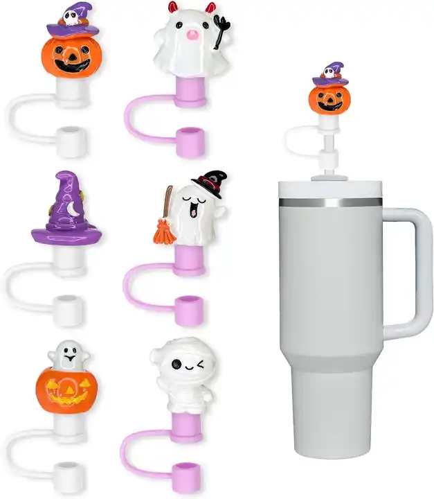Halloween Stanley Straw Cover Tumbler Stanley Straw Topper Fall