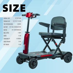 Último Modelo de <span class=keywords><strong>Agosto</strong></span> 2024 Scooter Eléctrico de Movilidad Automático y Ligero para Discapacitados con Control Remoto - Product Image 2