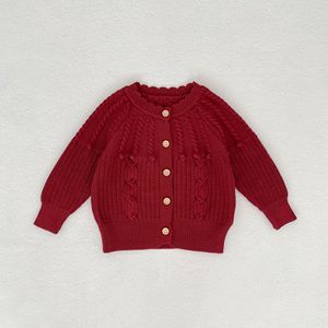 Conjunto de suéter de viscosa de color liso <span class=keywords><strong>para</strong></span> bebés, hecho <span class=keywords><strong>a</strong></span> mano, con romper de punto de burbujas y <span class=keywords><strong>abrigo</strong></span>, conjunto de dos piezas <span class=keywords><strong>para</strong></span> otoño - Product Image 6