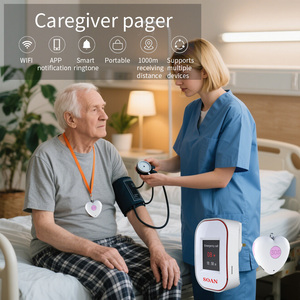 Soan tuya Wifi người chăm sóc máy nhắn tin gọi nút y tế hệ thống cảnh báo cho người cao niên bệnh nhân người cao tuổi 1000m phạm vi SOS hoảng loạn nút - Product Image 2