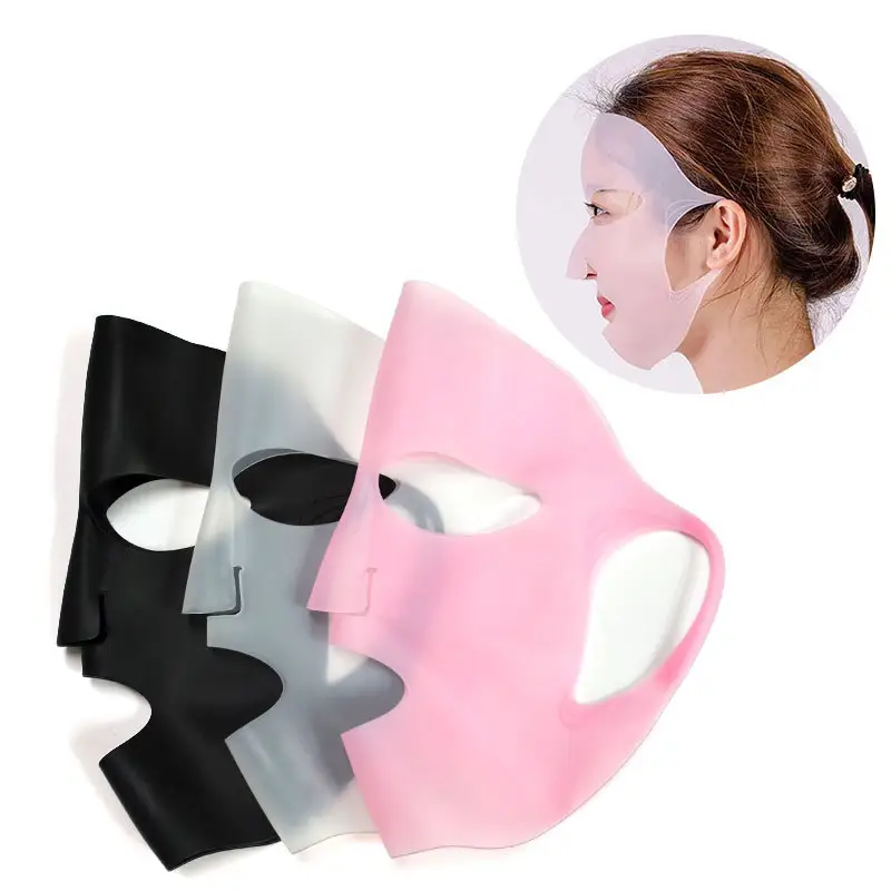 Professional Wholesale Reusable Silicone Facial Mask Cover for Sheet Masks 100% Food Grade Silicone