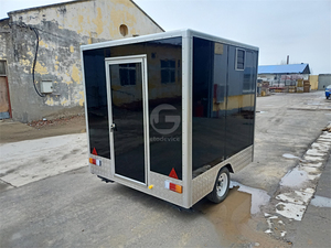 Mini Cute Trailer for Snack Food Vending Mobile Travel Tow <b>bar</b> Semi Trolley with Kitchen Equipment Set Trailer Cart - Product Image 4