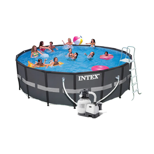 Piscine hors sol INTEX 26334 <span class=keywords><strong>Ultra</strong></span> <span class=keywords><strong>XTR</strong></span> <span class=keywords><strong>Frame</strong></span> de 20 pieds x 48 pouces avec pompe à filtre à sable - Product Image 2