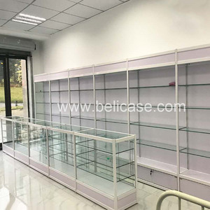 Estantería Médica de Bajo Precio, Mueble de Farmacia de Madera y Vidrio de Varias Capas para Mostrador de Farmacia - Product Image 4