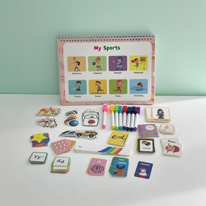 Personalizado CE EN71 aprendizaje preescolar educativo Montessori juguete sensorial alfabeto ocupado libro para niños niñas - Product Image 2
