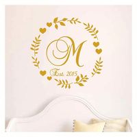 Autocollants personnalisés rectangulaires pour piste de danse de mariage, initiales, lettres, monogramme de la mariée et du marié, amovibles, imperméables, écologiques