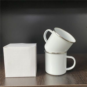 Blanco DIY espacios en blanco sublimación recubierta 11oz 12oz esmalte Camping estaño esmaltado sublimación taza para Happy <span class=keywords><strong>Camper</strong></span>-al aire libre - Product Image 3
