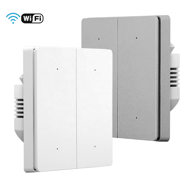 China Factory for Tuya Wi-Fi Smart Switch 1/2/3/4 Gang Button EU Standard Works for Tuya Smart Life for Light Control 10A/240V