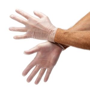 Gants en PVC pour le nettoyage des voitures, les soins de beauté, les tatouages, en caoutchouc sans <span class=keywords><strong>poudre</strong></span>, pour le nettoyage de la cuisine, les utilisations domestiques, les gants de protection pour les mains - Product Image 1