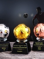 Trophée en cristal de résine sportive personnalisé |   Récompenses d'équipe de tennis de table/basket-ball/football/badminton/volley-ball