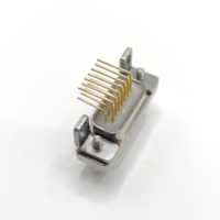 Connecteur rectangulaire d'aviation série Micro-D J30J MIL-DTL-83513, connecteur PCB à angle droit J30J-15TJW-J