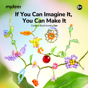 Boîte à bijoux créative en plastique Mideer pour enfants de 8 ans et plus, ensemble de bijoux à faire soi-même, ensemble de maquillage, jouet cadeau - Product Image 2