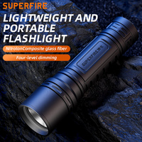 Mini lampe torche LED rechargeable super légère et portable 7W avec corps en plastique et chargement TYPE-C