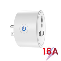 SIXWGH Tuya Wifi Smart US Prise Standard Télécommande Vocale Prise ABS avec Minuterie Universelle pour la Domotique