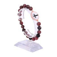 Bracelet RFID 13,56 MHz de prière, nouveau design, avec puce 213/215/216, lecture rapide, perles de foi religieuse, fourni par l'usine