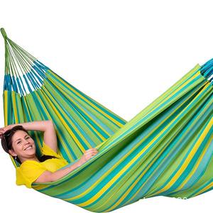 Hamaca Clásica Extra Grande Woqi Lime, Capacidad de 200 lb, Resistente a la Intemperie, Duradera, para Acampar al Aire Libre, Diseño Tropical de Poliéster - Product Image 1