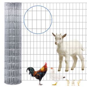 Valla de jardín económica Pantalla de abeja Calibre 15 6 '* 50' Malla de alambre soldada galvanizada Agujero cuadrado para plantas Aves de Corral Jaula de red de animales - Product Image 1