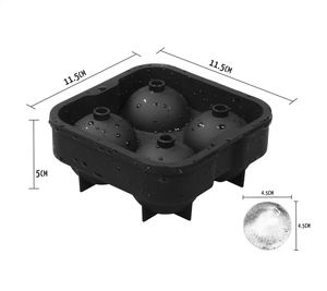 Muestra gratis gran whisky vino <span class=keywords><strong>Macallan</strong></span> bola molde de silicona respetuoso con el medio ambiente círculos redondos bloque bandejas de cubitos de <span class=keywords><strong>hielo</strong></span> herramientas para hacer helados - Product Image 6