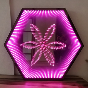 Letrero LED Personalizado con Espejo Infinito para Interiores, Letras Iluminadas en 3D con Efecto Túnel para Decoración de Bares y Pubs - Product Image 1