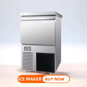 Máquina de Hielo Grande de 50 KG/24H, Acero Inoxidable, Comercial, Cubos de Hielo, 220V/50-60HZ 110V/60HZ, para Bar, Restaurante, Hotel - Product Image 2