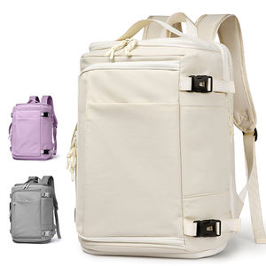 2025 sac à dos pour ordinateur portable étanche <span class=keywords><strong>Sport</strong></span> sac polochon avec compartiment à chaussures sac coréen pour fille randonnée voyage Mochila pour hommes crème - Product Image 1