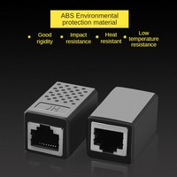 Coupler RJ45 Inline untuk Kabel Ethernet Cat8 Cat7 Cat6 Cat5e Cat5, Adaptor Ekstensi Kabel Ethernet, Bahan ABS