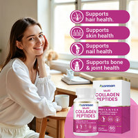 Capsules de collagène multi-peptides OEM, complément beauté halal pour éclaircir la peau, avec L-glutathion et vitamines