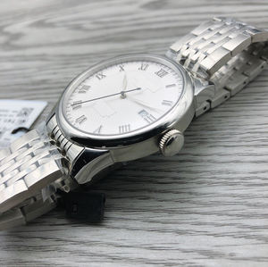 Vente en gros de montres mécaniques classiques de luxe pour hommes avec chiffres romains, affichage de la date, bracelet en acier inoxydable, montres pour hommes - Product Image 2